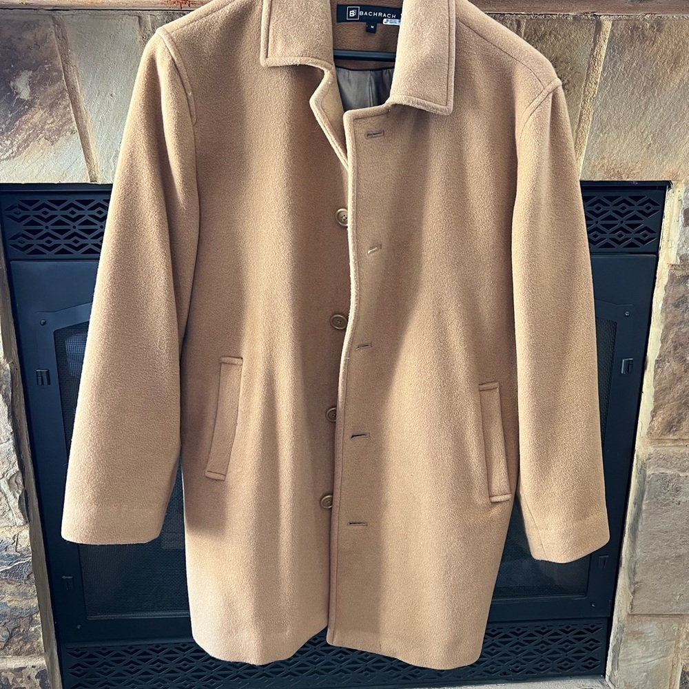 Mens Bachrach Wool Dress Coat (M)